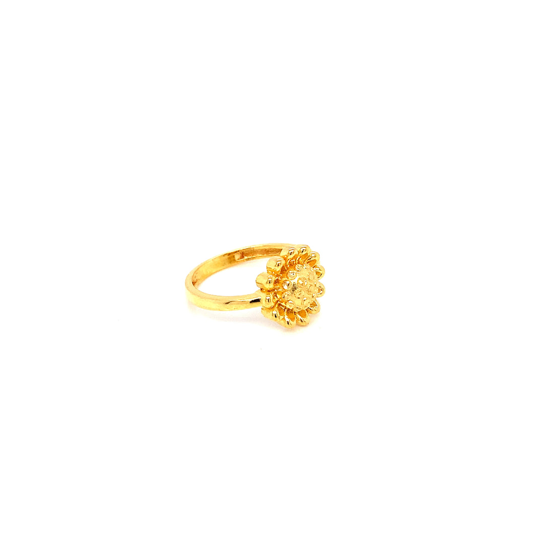 22K YG Flower Ring-1pc