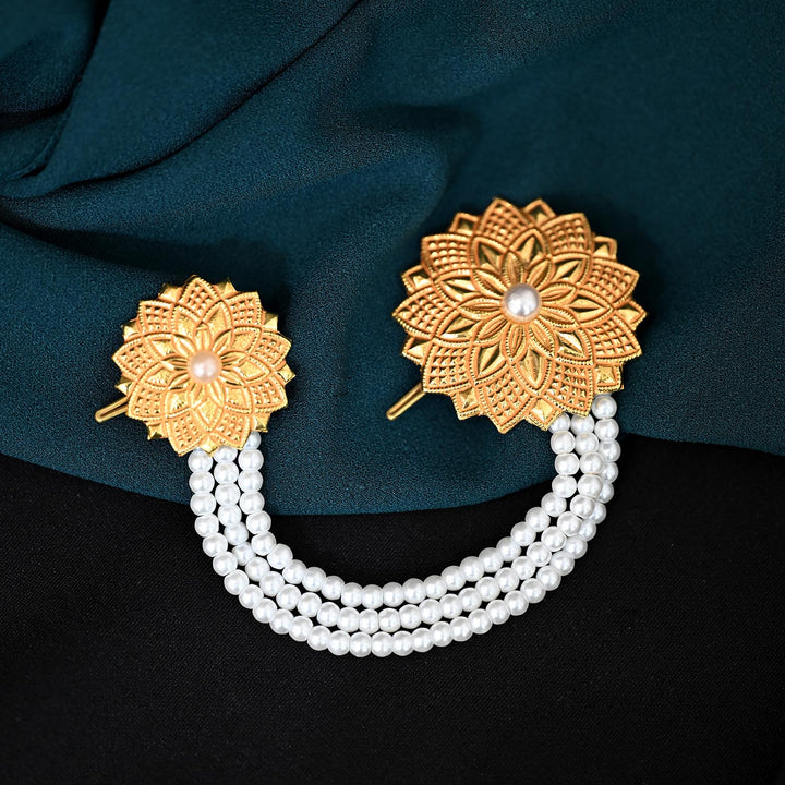 Traditional YG Simulant Pearl Chandrama-1pc