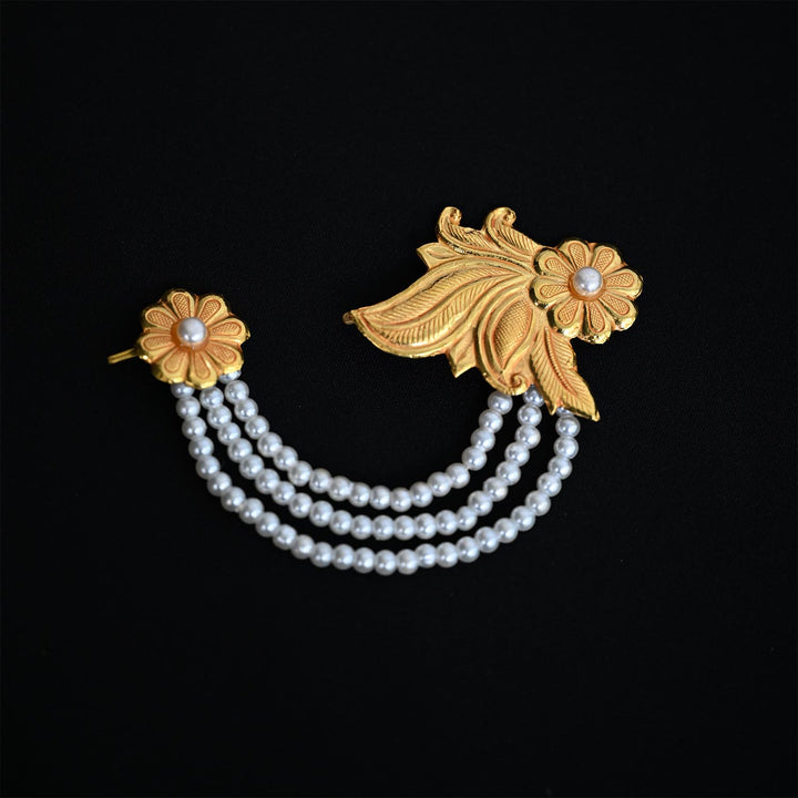 Traditional YG Simulant Pearl Chandrama-1pc
