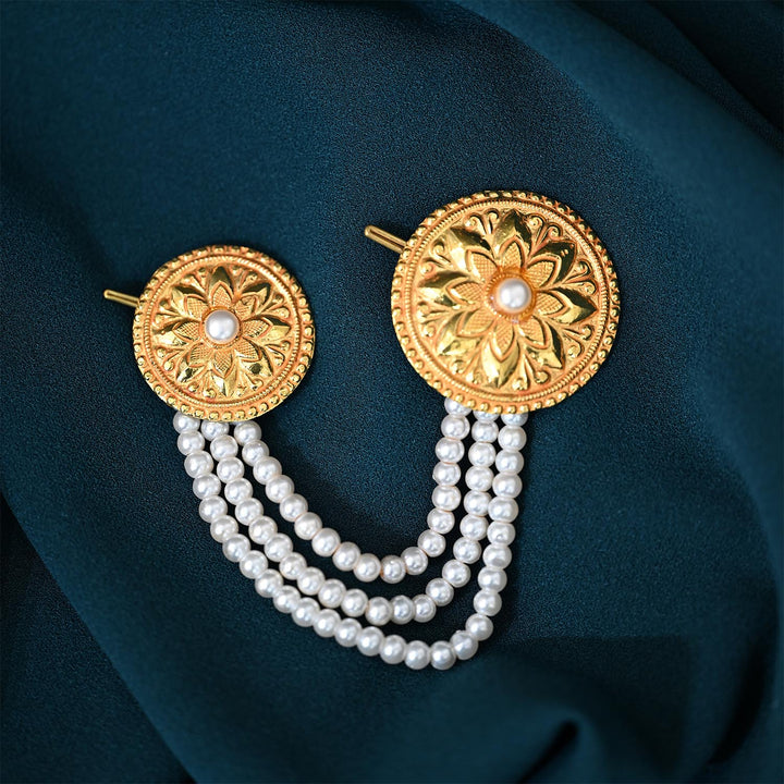 Traditional YG Simulant Pearl Chandrama-1pc