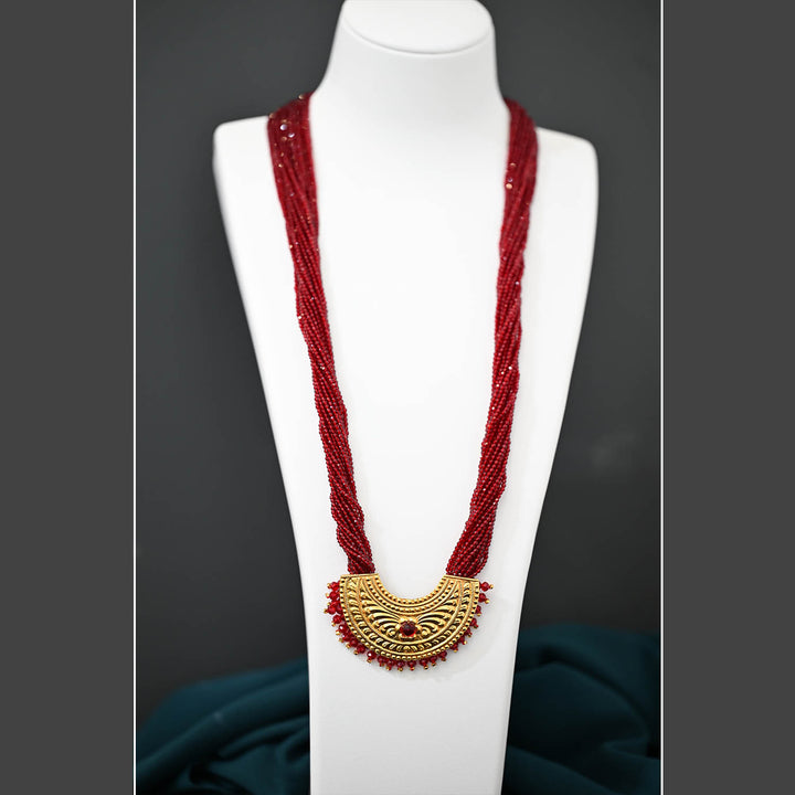 Traditional YG Red Pote Pendant-1pc