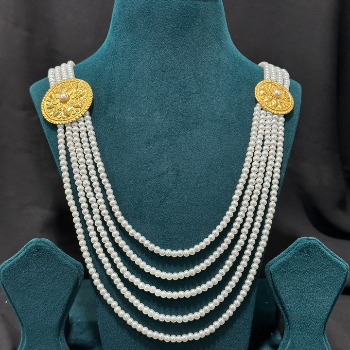 Traditional YG Simulant Pearl Chandrahaar-1pc