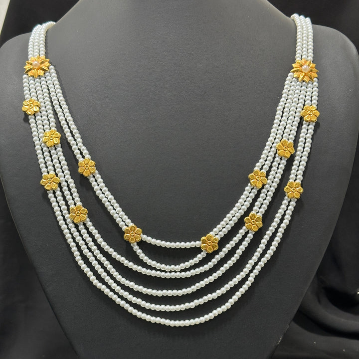 Traditional YG Simulant Pearl Chandrahaar-1pc