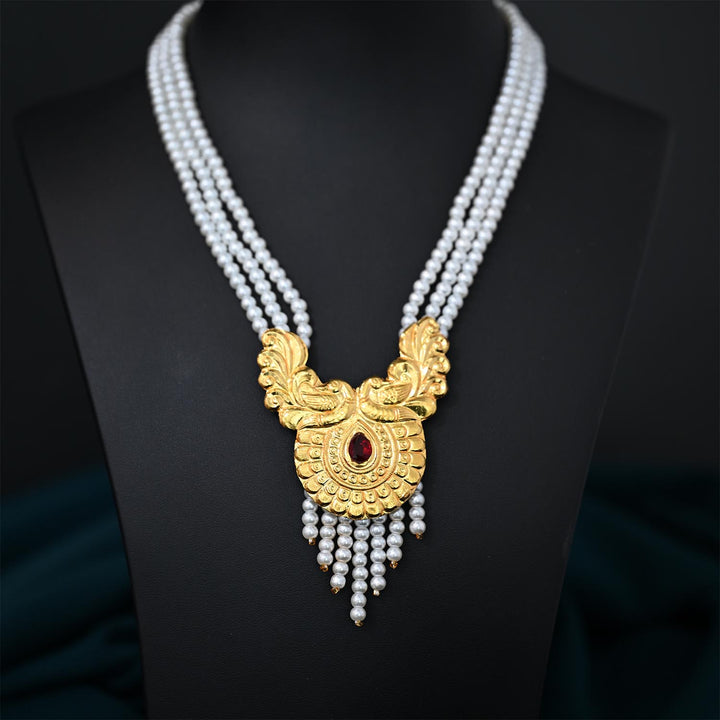 Traditional YG Simulant Pearl Pendant-1pc