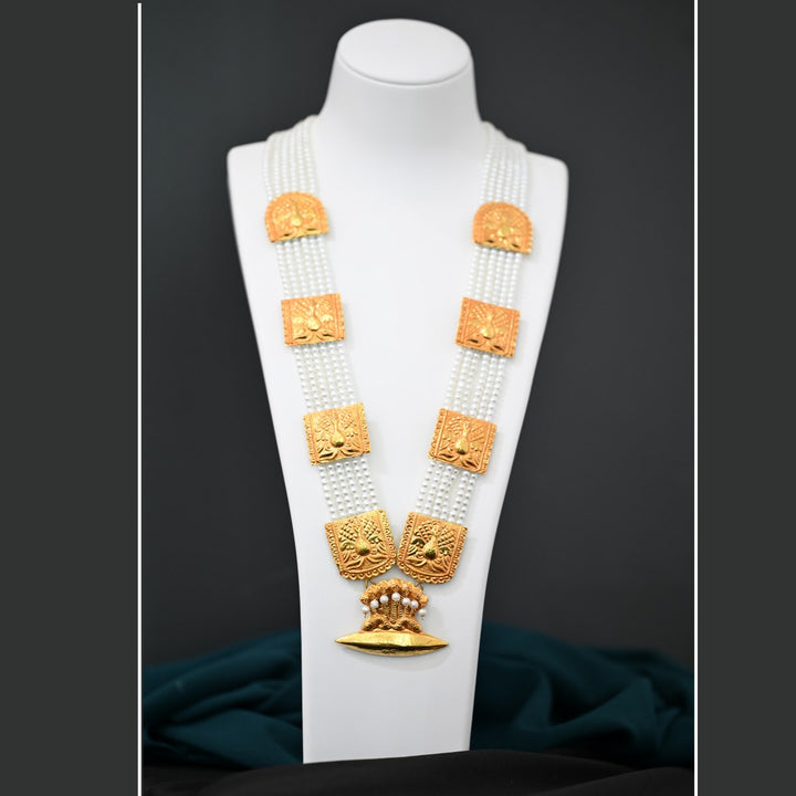 Traditional YG Simulant Pearl Chandrahaar-1pc