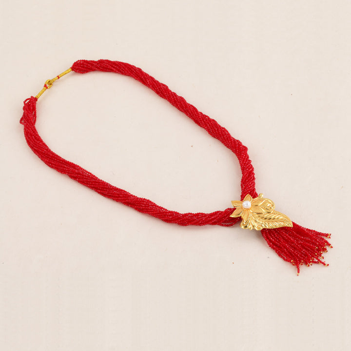 Traditional YG Red Pote Pendant-1pc