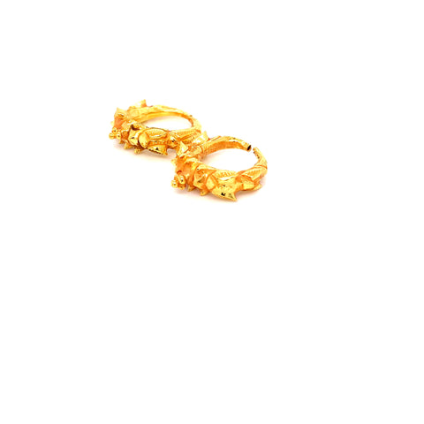 24K YG Marwadi Earring-1pair