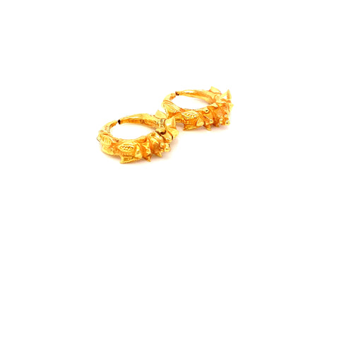 24K YG Marwadi Earring-1pair