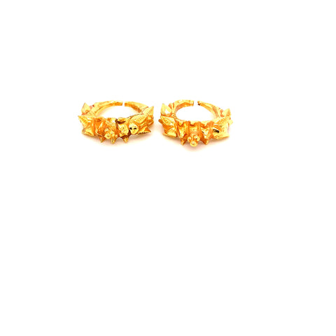 24K YG Marwadi Earring-1pair