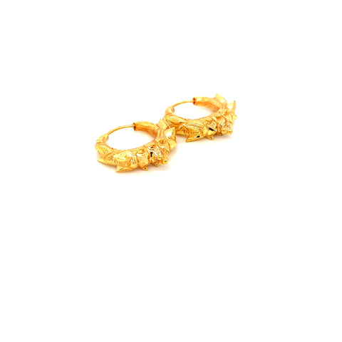 24K YG Marwadi Earring-1pair