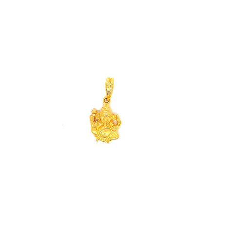 22K YG Ganesh Pendant-1pc