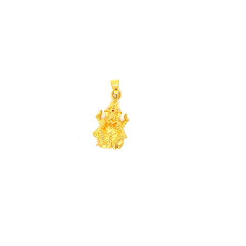 22K YG Ganesh Pendant-1pc