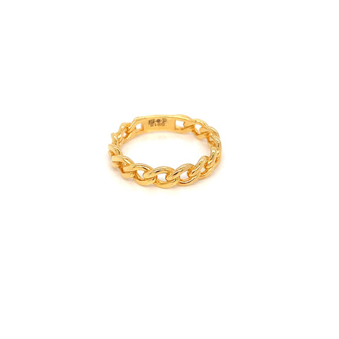 22K YG HP Twist Ring-1pc