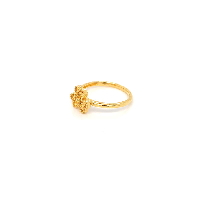 22K YG Fancy Leaf Ring-1pc