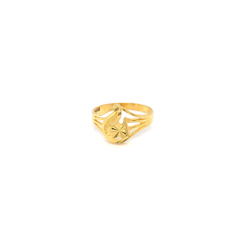 22K YG Fancy Ring-1pc