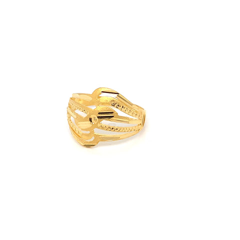 22K YG Fancy Ring-1pc