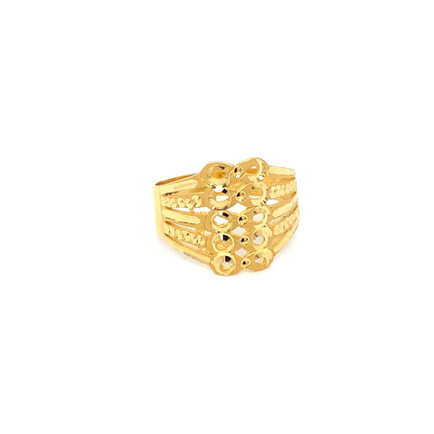 22K YG Fancy Ring-1pc