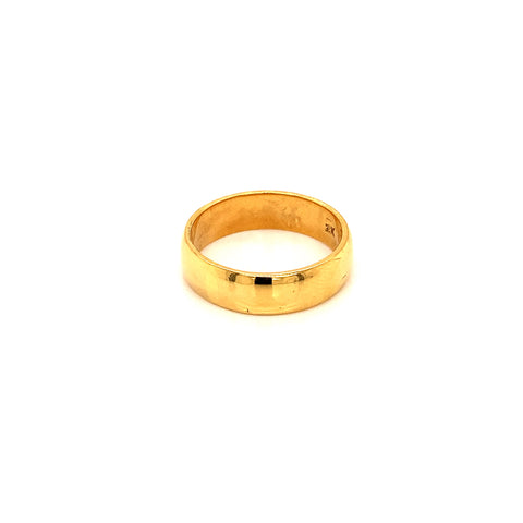 22K YG Band Ring-1pc