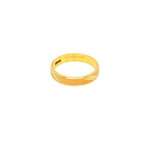 22K YG Band Ring-1pc