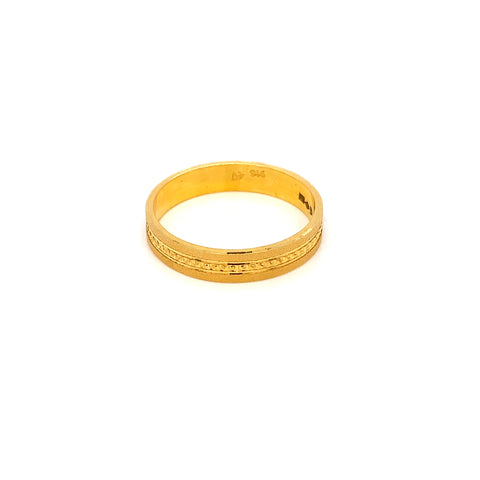 22K YG Band Ring-1pc