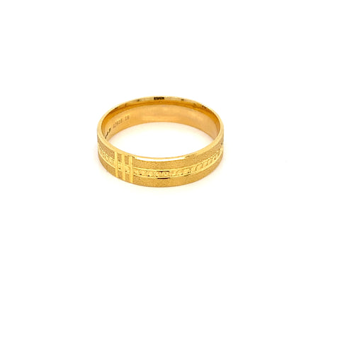 22K YG Band Ring-1pc