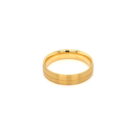 22K YG Band Ring-1pc