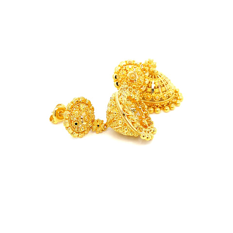 22K YG Pinjada Earring-1pair