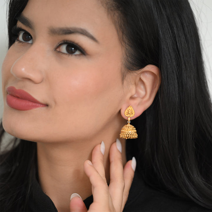 22K YG Pinjada Earring-1pair