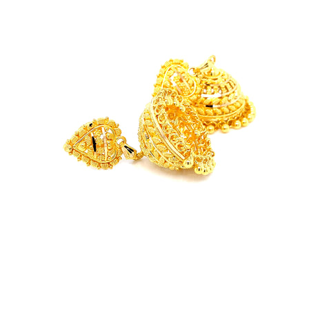 22K YG Pinjada Earring-1pair