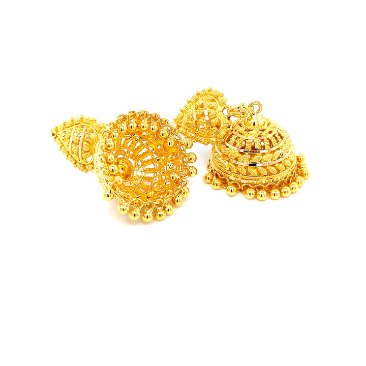 22K YG Pinjada Earring-1pair