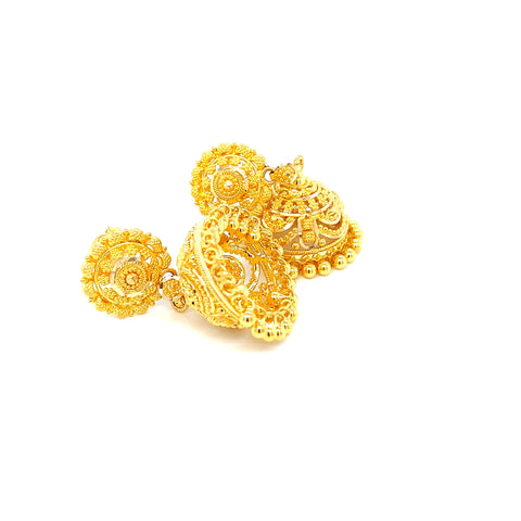 22K YG Pinjada Earring-1pair