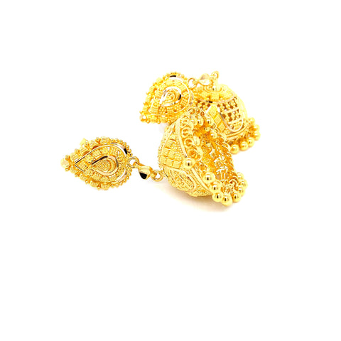 22K YG Pinjada Earring-1pair