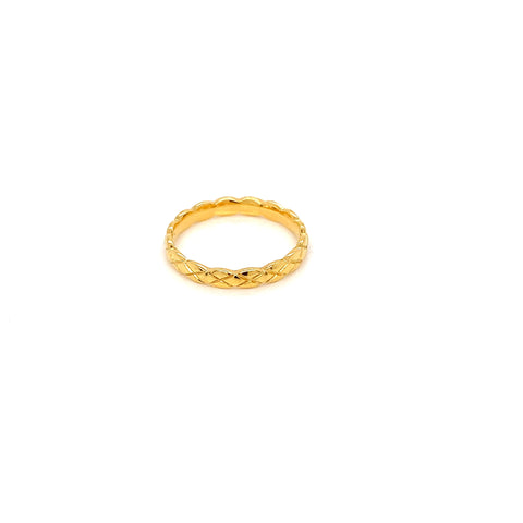 22K YG Band Ring-1pc