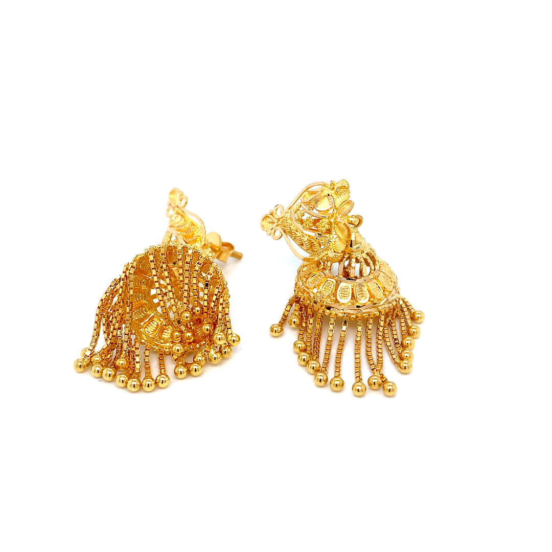 22K YG Pinjada Earring-1pair