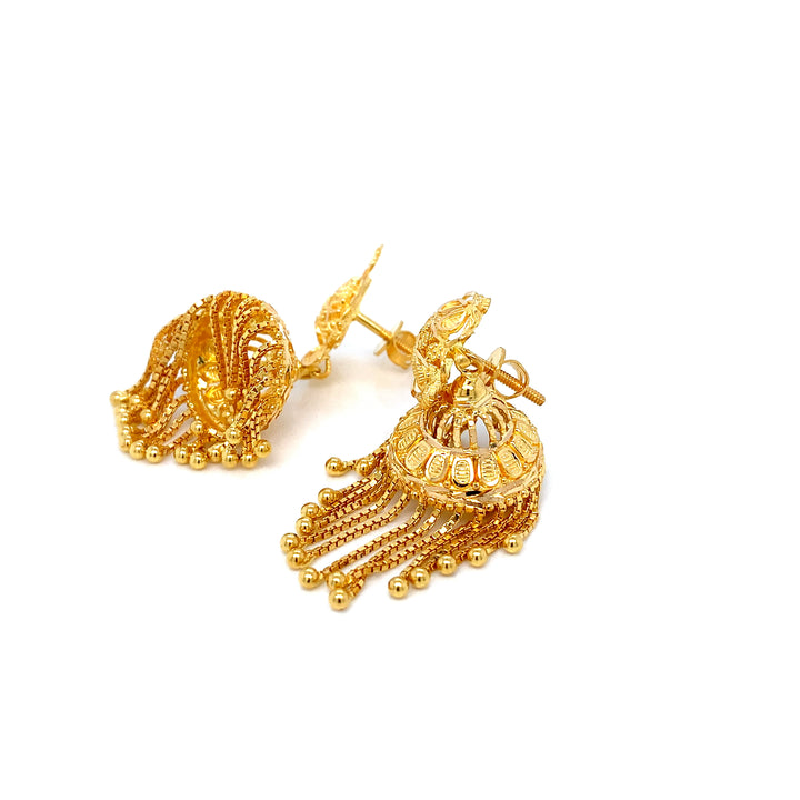 22K YG Pinjada Earring-1pair