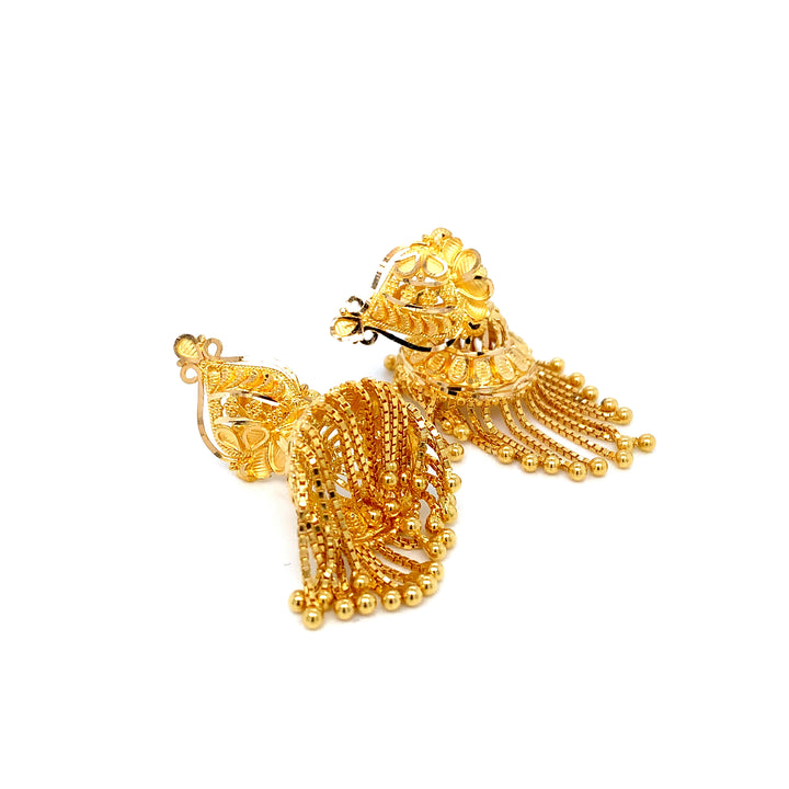 22K YG Pinjada Earring-1pair