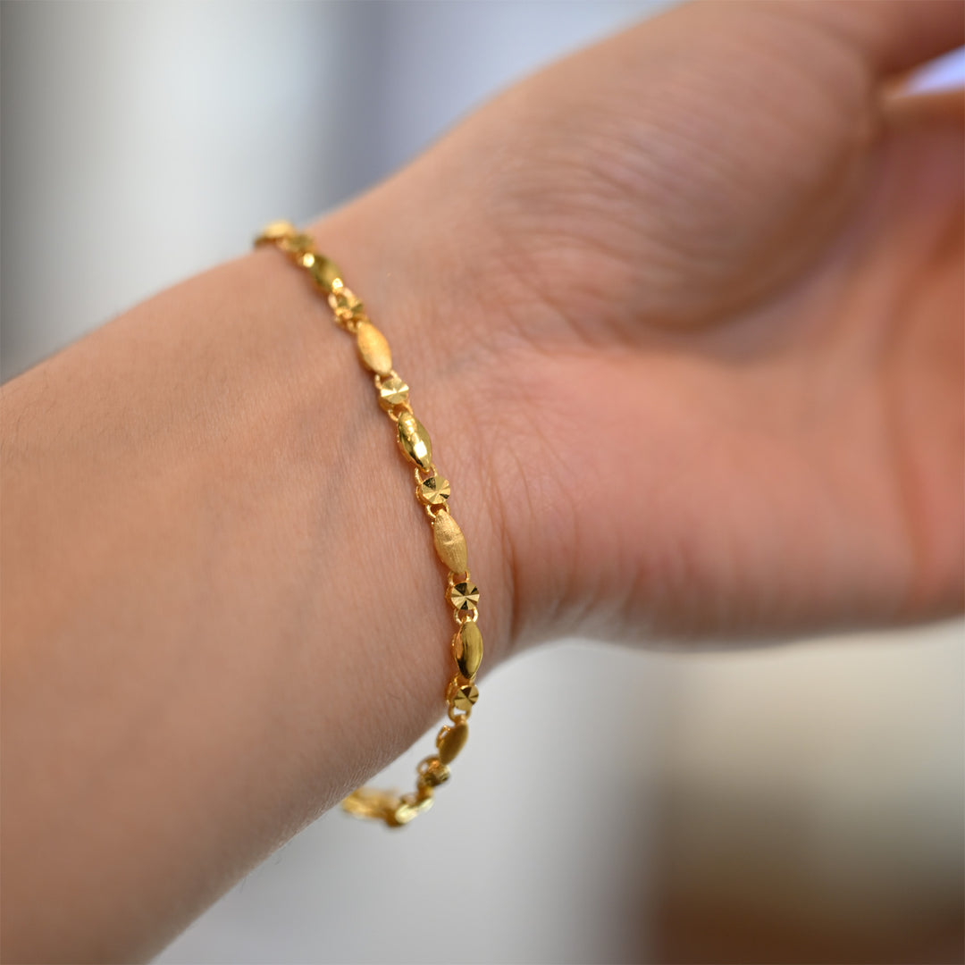 22K YG Fancy Bracelet-1pc