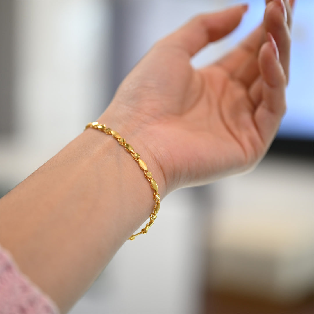 22K YG Fancy Bracelet-1pc