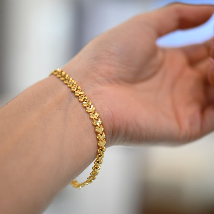 22K YG Fancy Bracelet-1pc