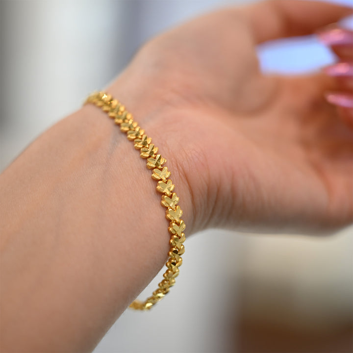 22K YG Fancy Bracelet-1pc