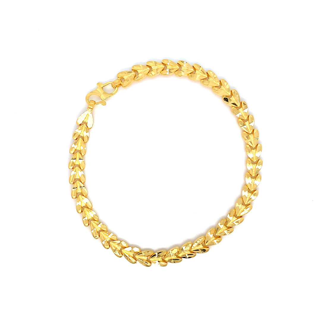 22K YG Fancy Bracelet-1pc