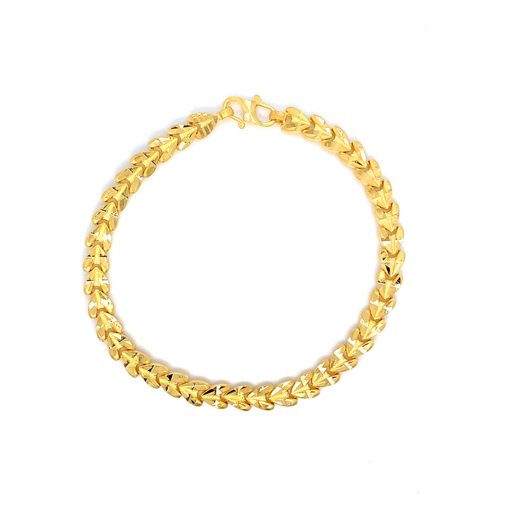 22K YG Fancy Bracelet-1pc