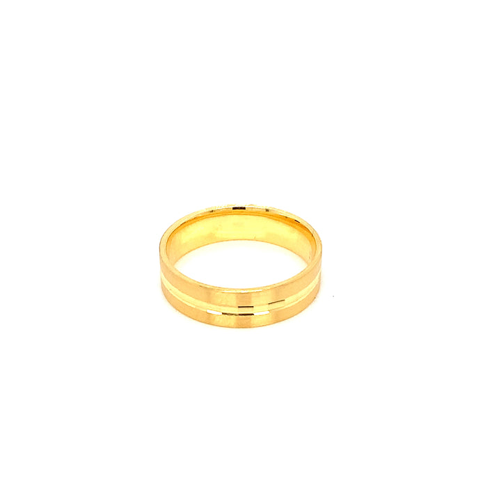 22K YG Fancy Band Ring-1pc
