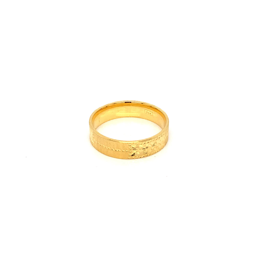 22K YG Fancy Band Ring-1pc