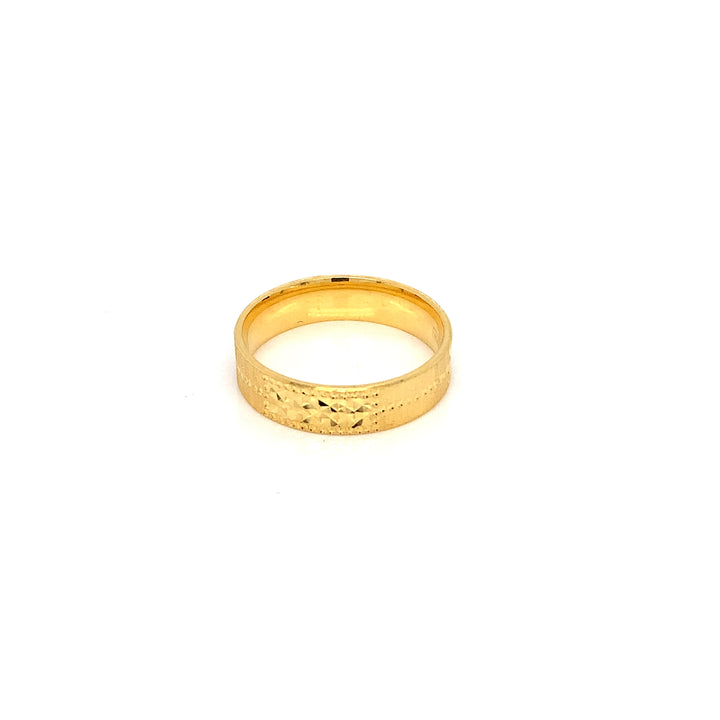 22K YG Fancy Band Ring-1pc