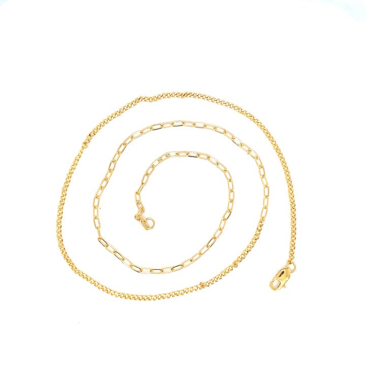 22K YG Fancy Chain-1pc