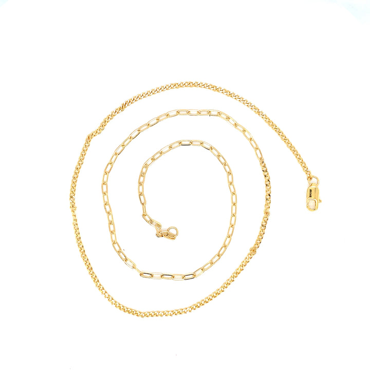 22K YG Fancy Chain-1pc