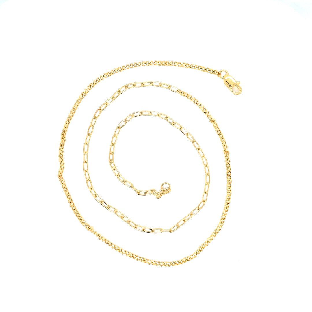 22K YG Fancy Chain-1pc