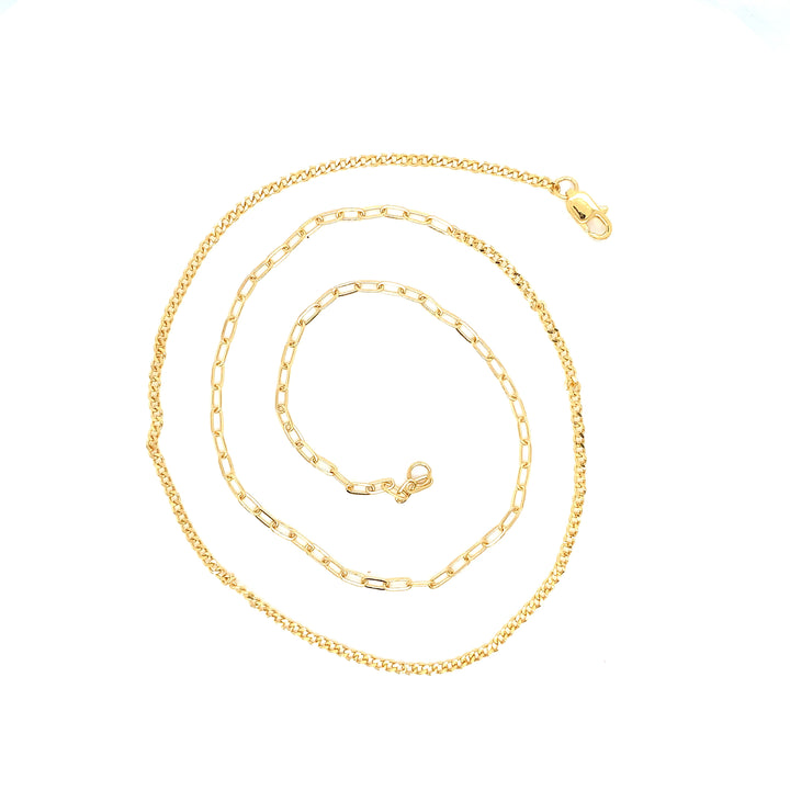 22K YG Fancy Chain-1pc