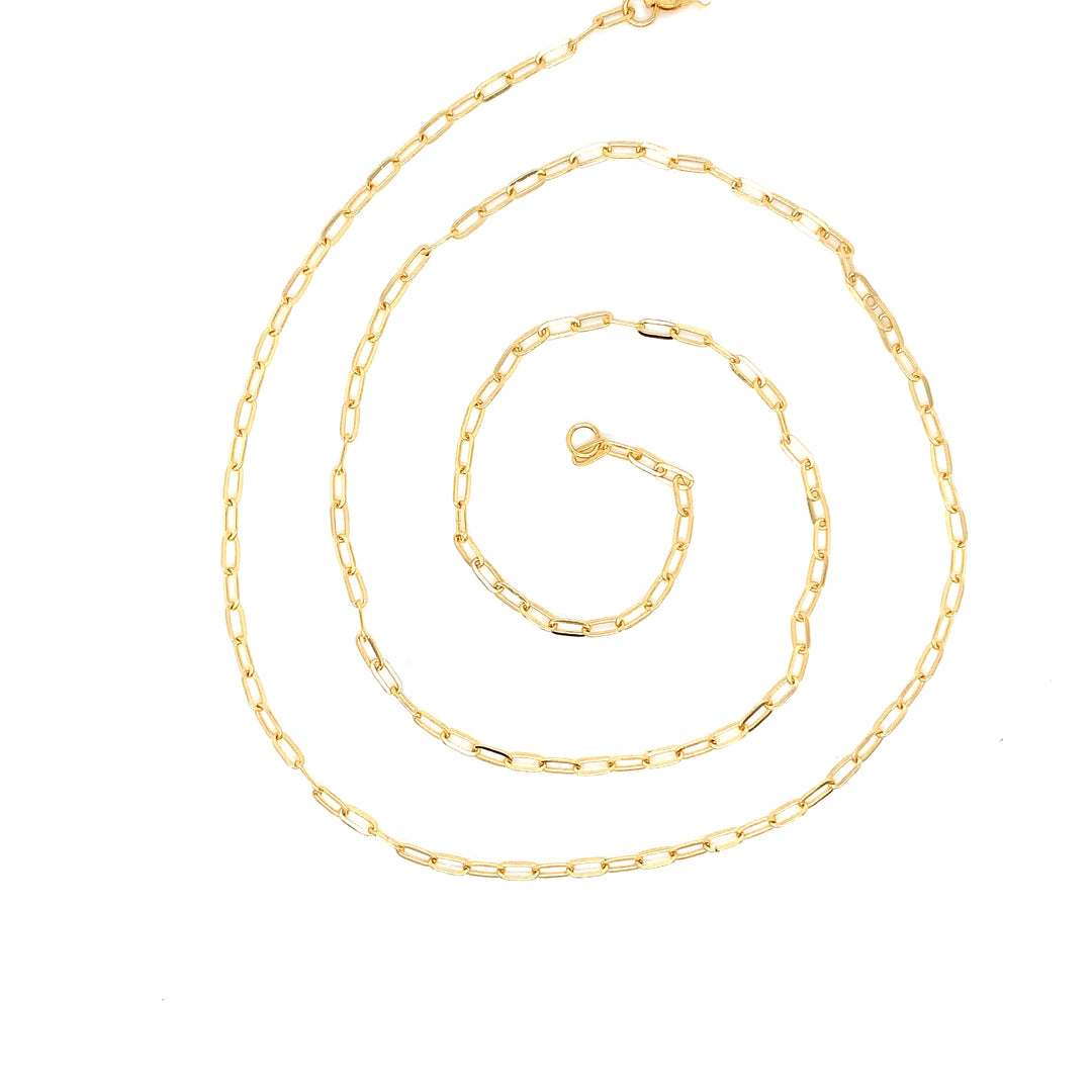 22K YG Link Chain-1pc